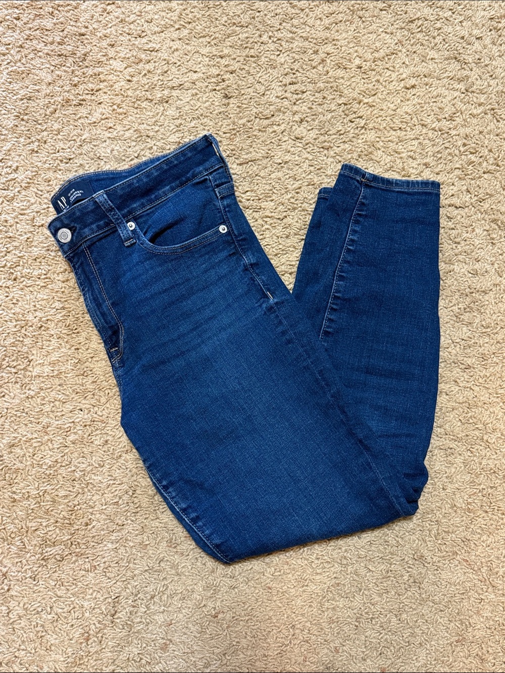 GAP Women's Dark Blue High-Rise Skinny Jeggings